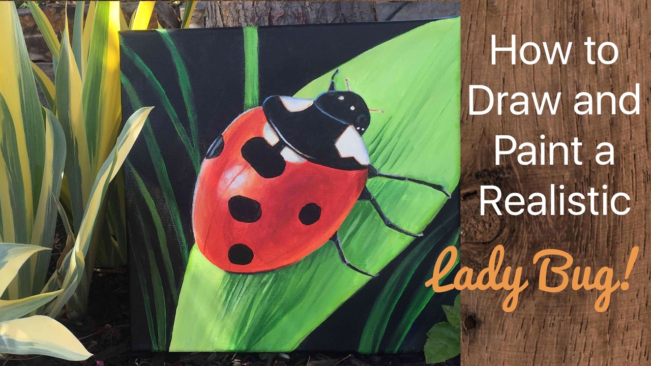 Lady Bug Acrylic Painting - By Artist, Andrea Kirk | The Art Chik
