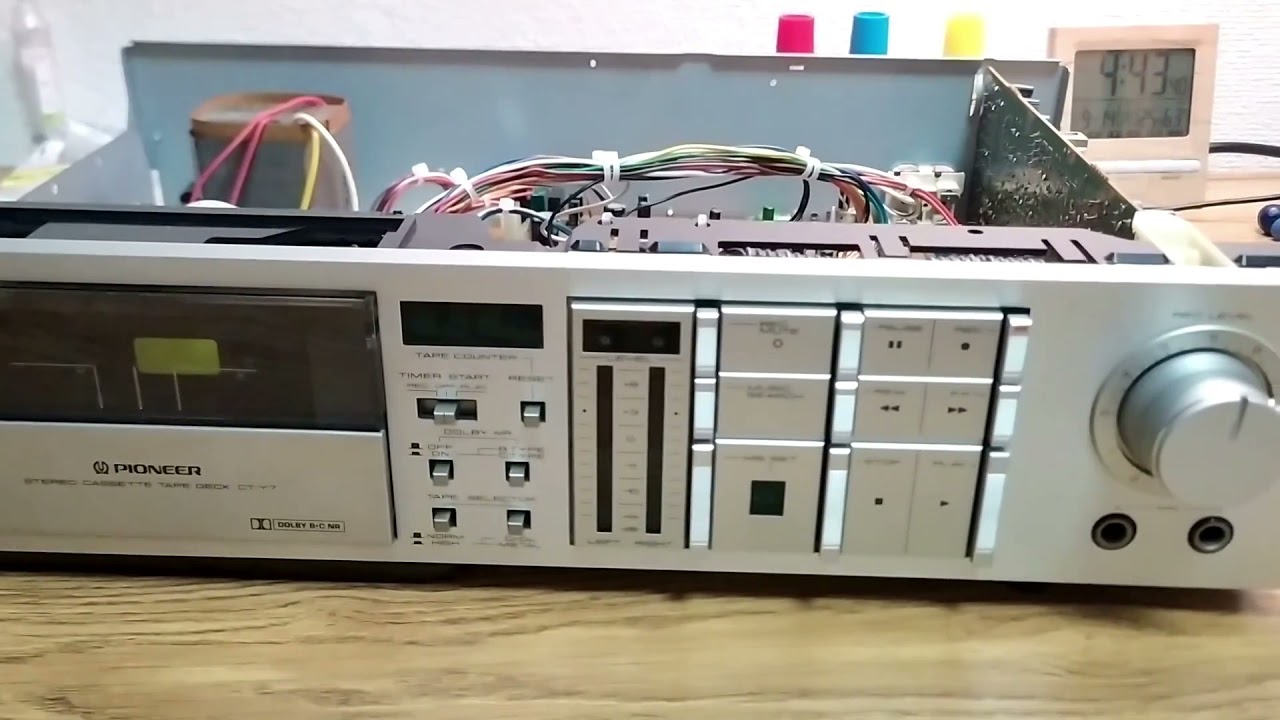 Pioneer CT-Y7 (CT-40/940) Repairing broken switch push rods
