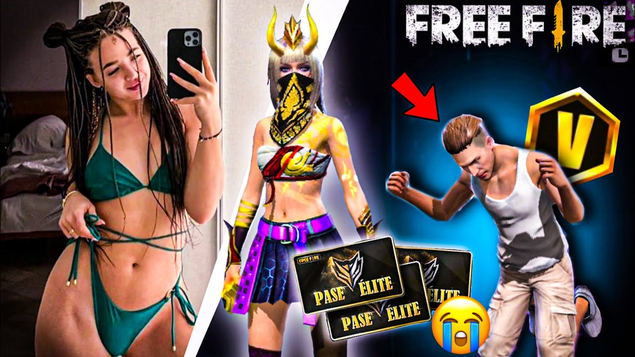ESTA MINITA ME REGALA EL PASE ELITE POR SER UN BOT!!😱🍑FREE FIRE