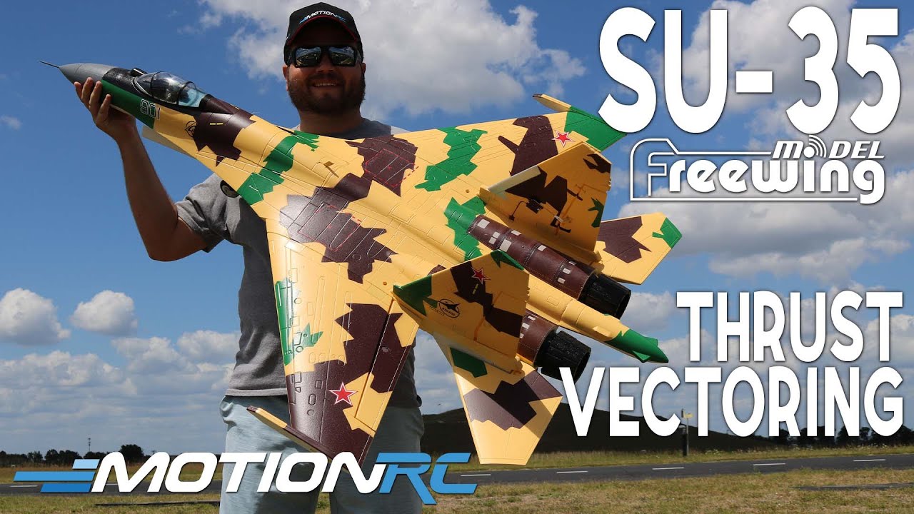 Freewing SU-35 Flight with Thrust Vectoring | Motion RC