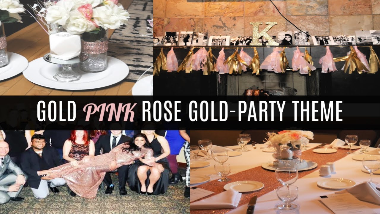DIY: PARTY DECORATIONS and ACTIVITIES (GOLD, PINK, ROSE GOLD COLOUR THEME)