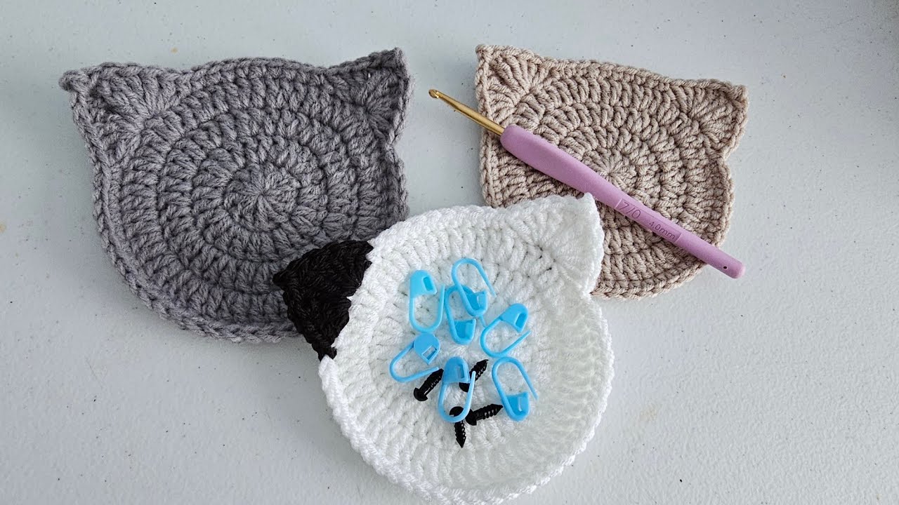 INCREIBLE!🤯TEJE HERMOSO PATRÓN A CROCHET - Posavasos de Gato💖