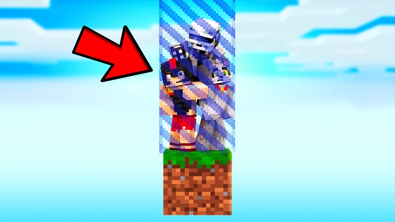 MINECRAFT pero estamos ENCERRADOS en una BARRERA de 1 BLOQUE 🥵😱 ¿Sobreviviremos a este SKYBLOCK?