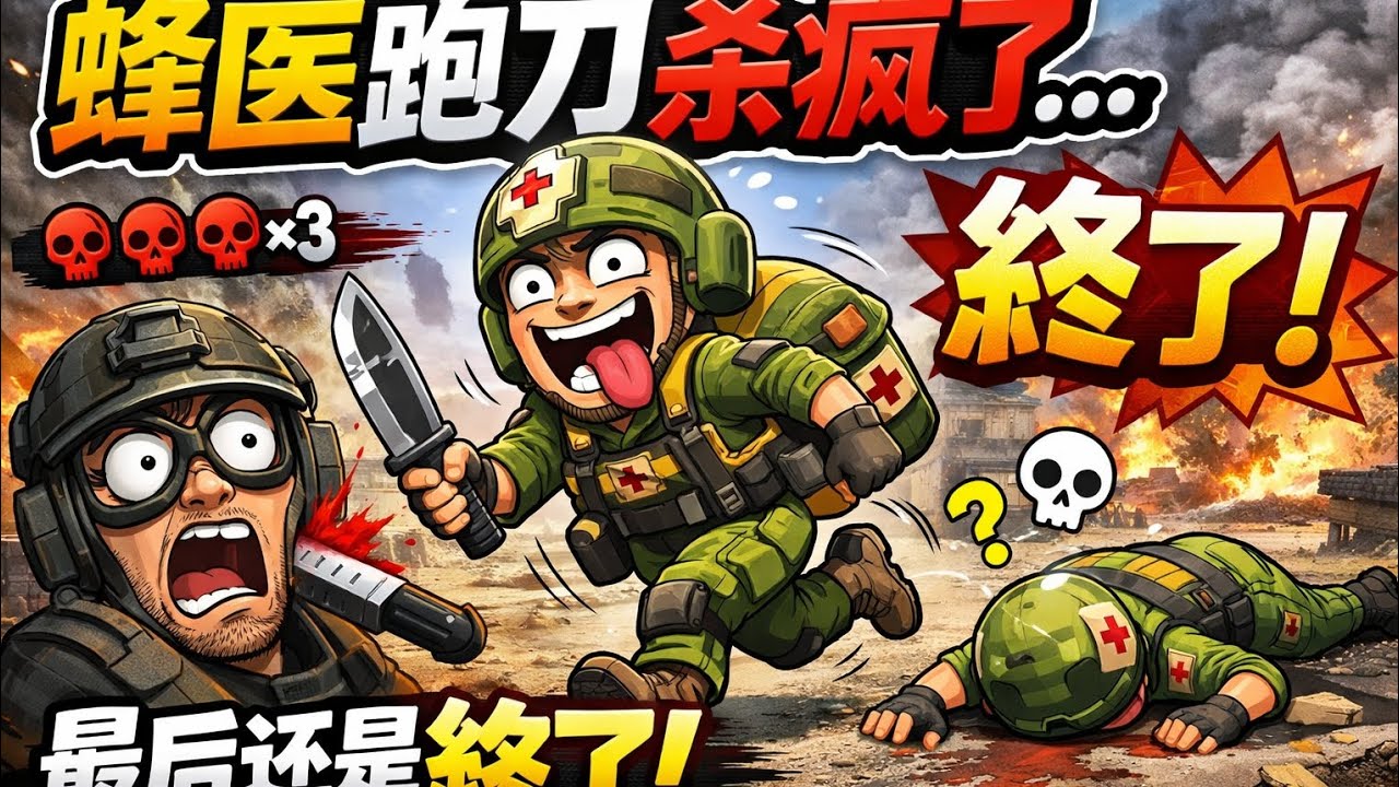 《谁说跑刀不能打架？蜂医直接乱杀！》#三角洲＃garena delta force