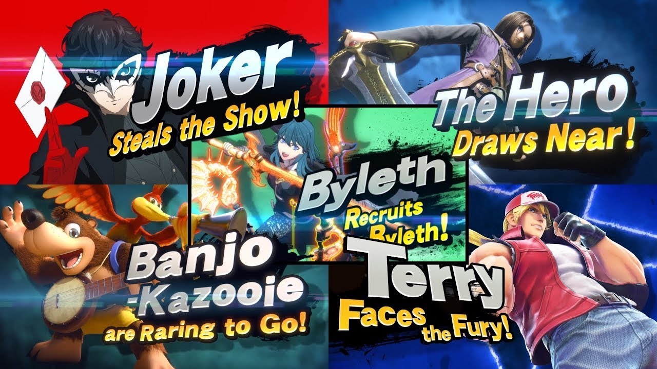 History Of Super Smash Bros. Ultimate DLC Character Trailers (Vol. 1 + Sans and Cuphead)