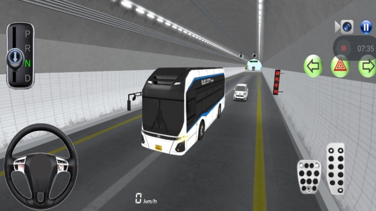 Brand new BUS Driving city highway rest area 3D  driving class -Android gameplay 