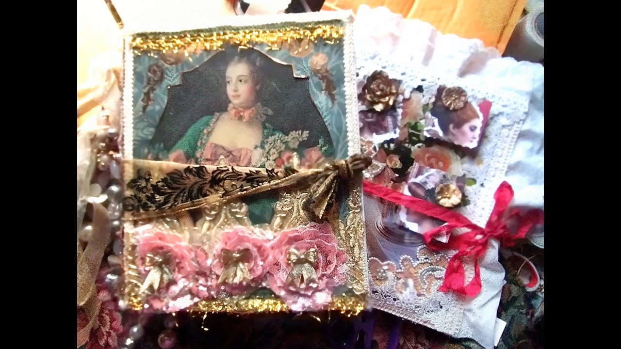 Большой кружевной, богато украшенный блокнот для записей