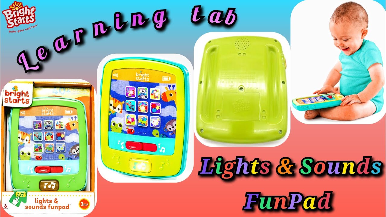 Bright Starts Lights and Sounds Musical Learning FunPad {Tablet} (Preloved Toy)