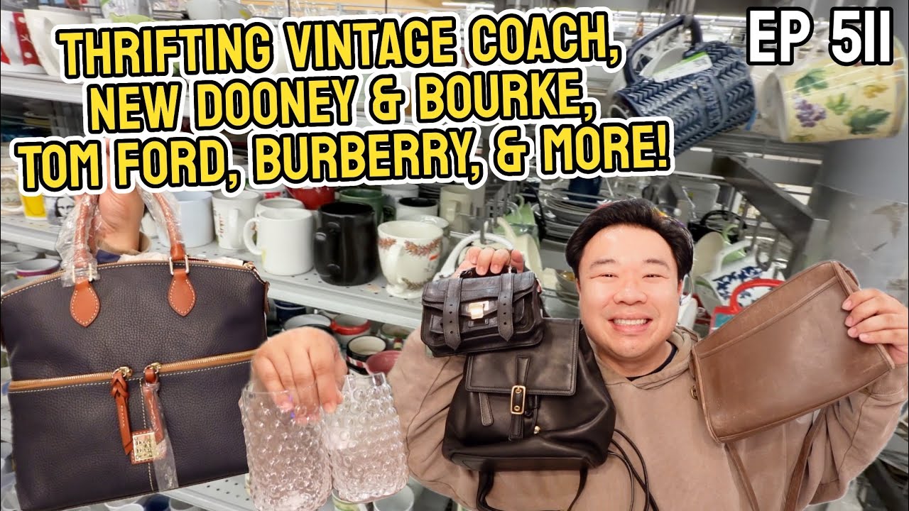 В винтажных магазинах секонд-хенда можно найти сумки Coach, новые сумки Dooney & Bourke, Tom Ford...