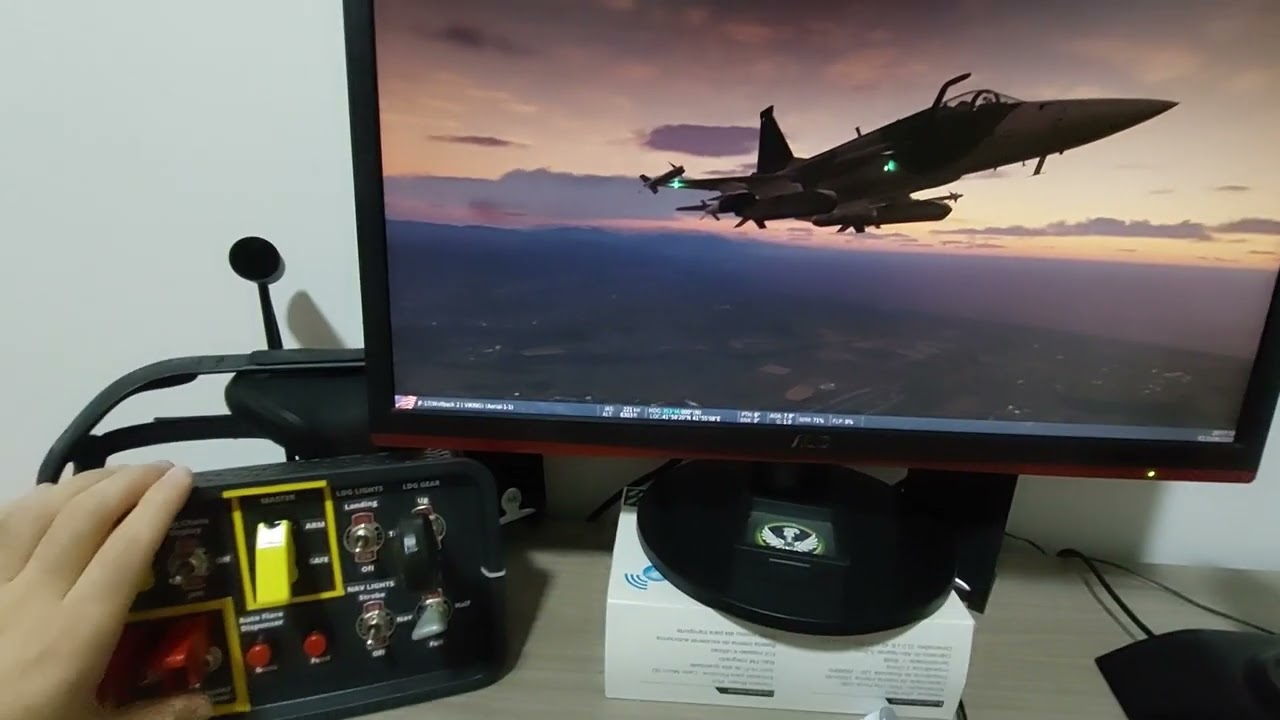 Painel Genérico Button Box Caseiro para DCS World