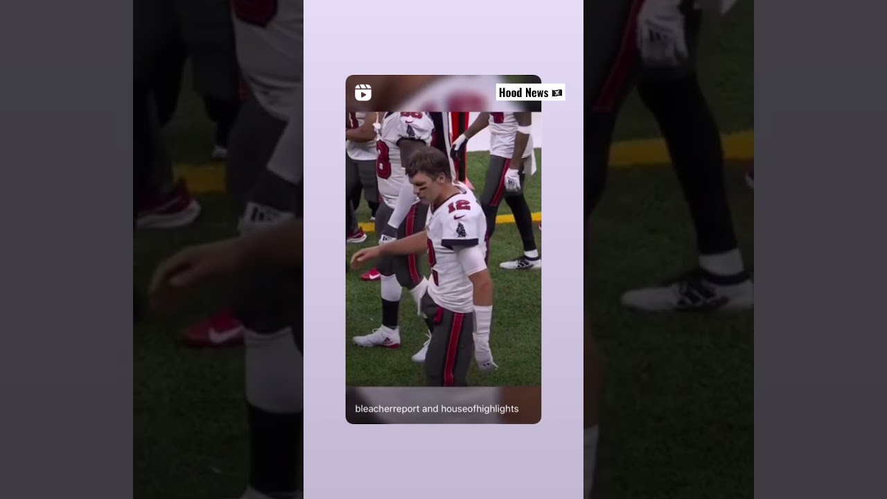 Tom Brady with an accurate throw of the tablet 📱 🏈#hoodnews #nfl #tombrady #tablet
