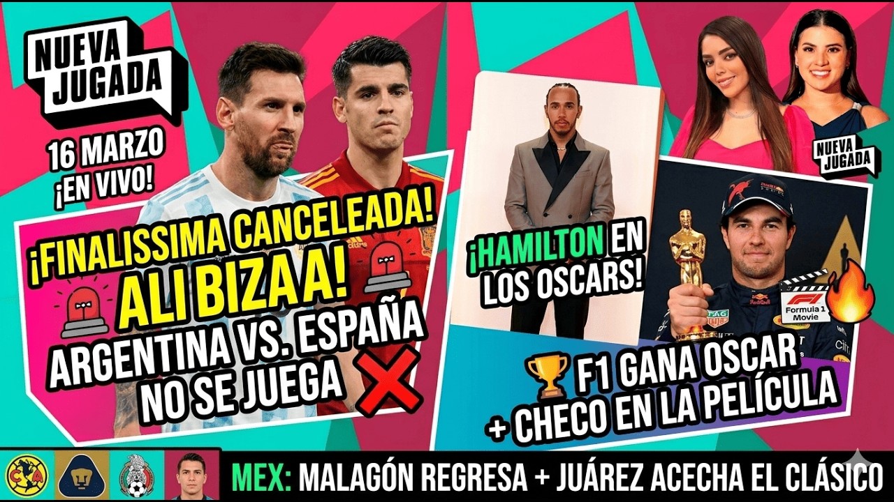 ¡Hollywood Se Rinde a la F1! Oscar para Hamilton y Checo | Finalissima CANCELEADA | Nueva Jugada