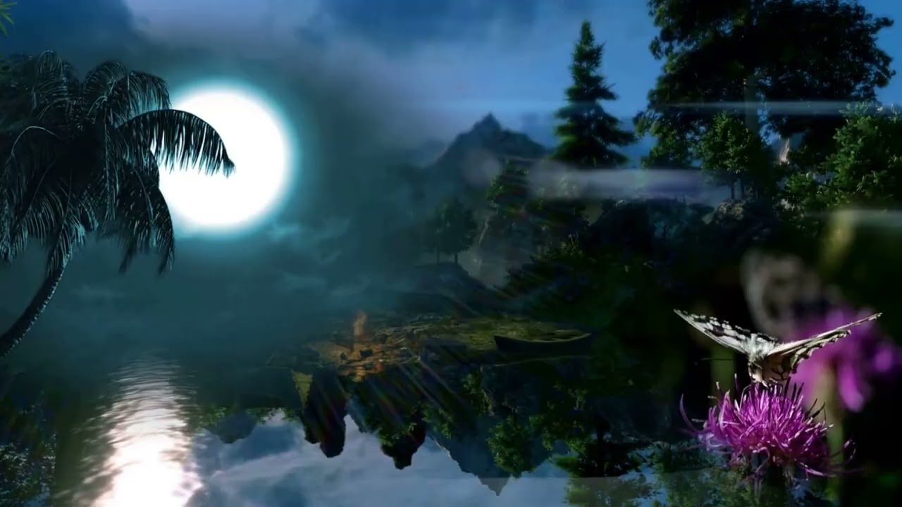 Moonlit Nature Lake – Relaxing Piano Sleep Music | 1 Hour Calm Meditation