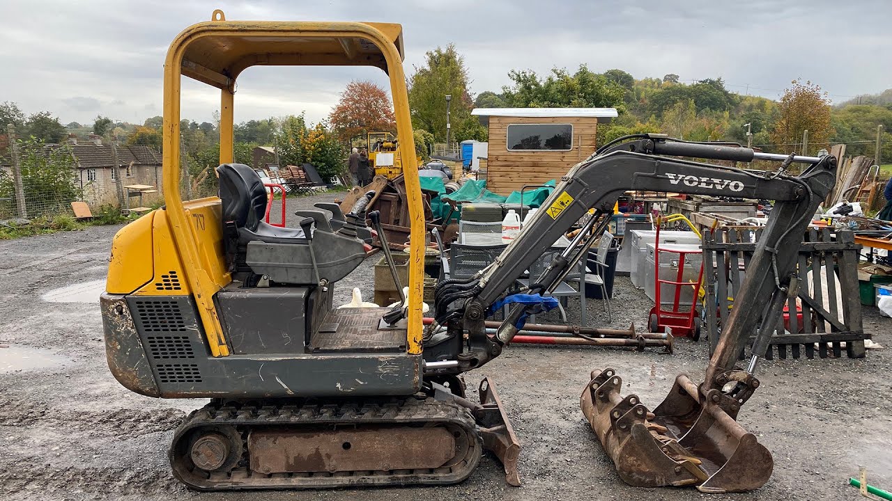 Volvo EC15B Mini Digger For Sale by public Auction - Friday 21st October 2022