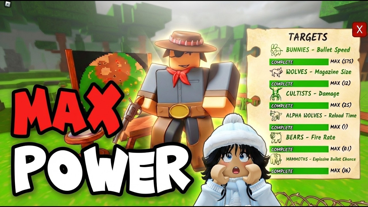 Full Gunslinger Upgrade Guide – 5-Star Max Build | 99 Nights in the Forest Roblox