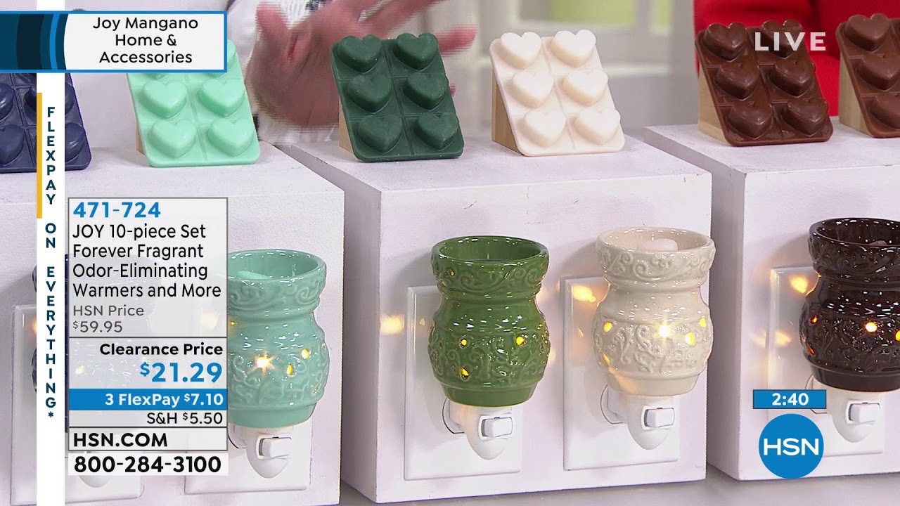 JOY 10piece Set Forever Fragrant Warmers and More