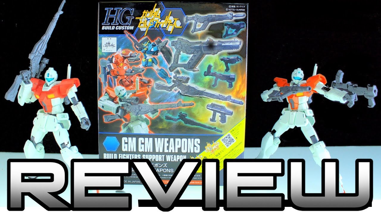 HG Build Custom GM GM Weapons Review - GUNDAM BUILD FIGHTERS ガンダムビルドファイター