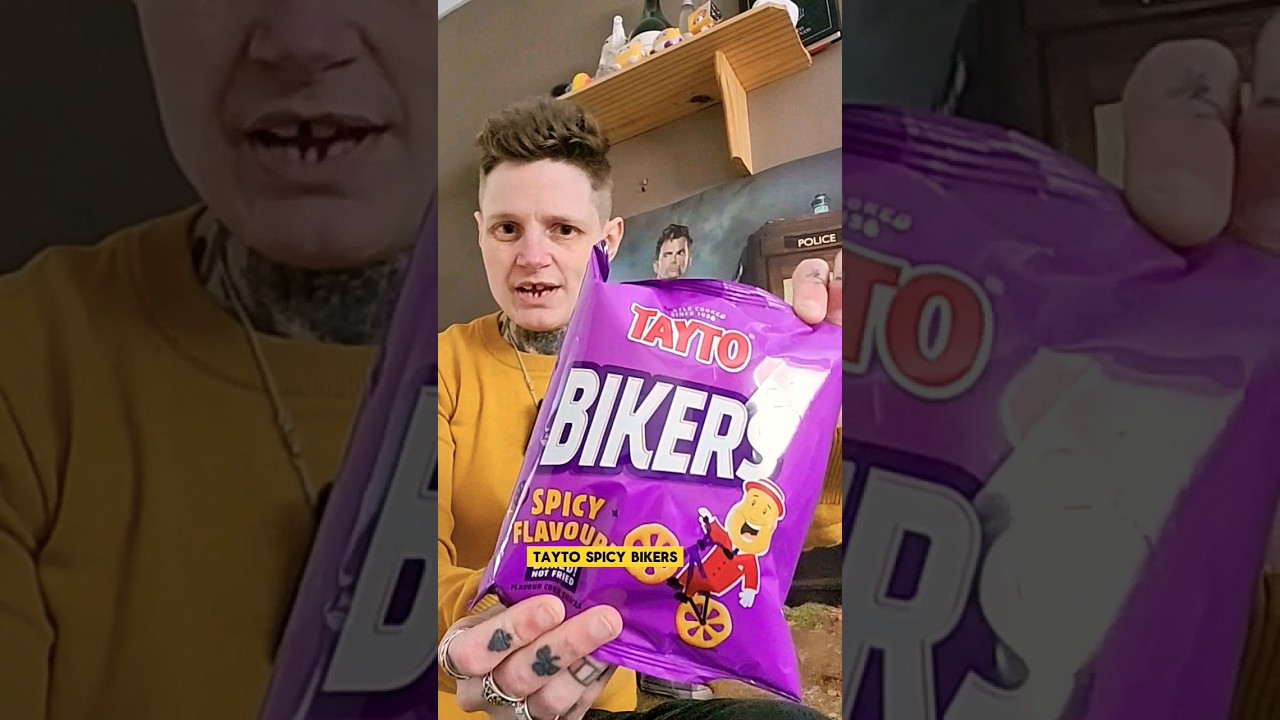 Irish Tayto Spicy Bikers Taste Test #shorts