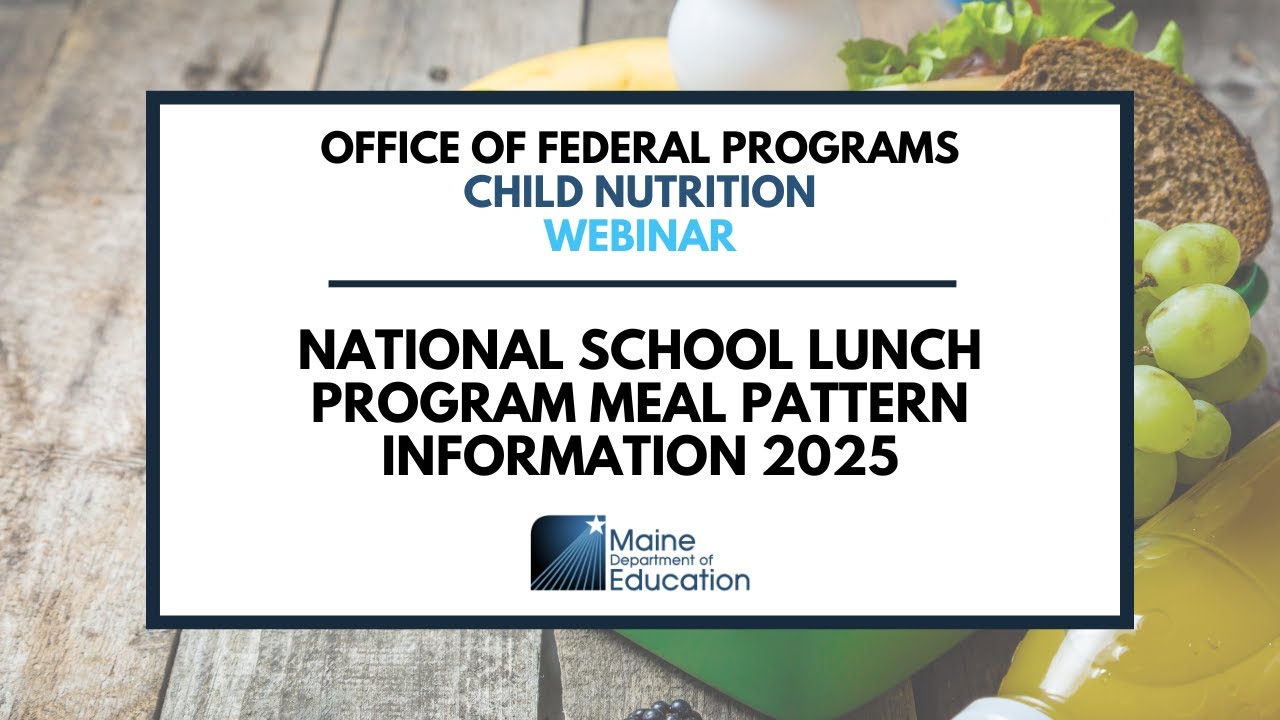 National School Lunch Program  Meal Pattern