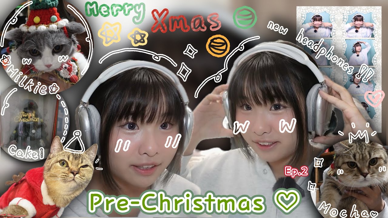 Pre-Christmas#2🎄🤍 ｜東奔西走的一天(・・?)｜帶大家看看我們的貓貓大家族🐱🤍｜貓貓也要過聖誕🎄｜家裡進賊了(#ﾟДﾟ)