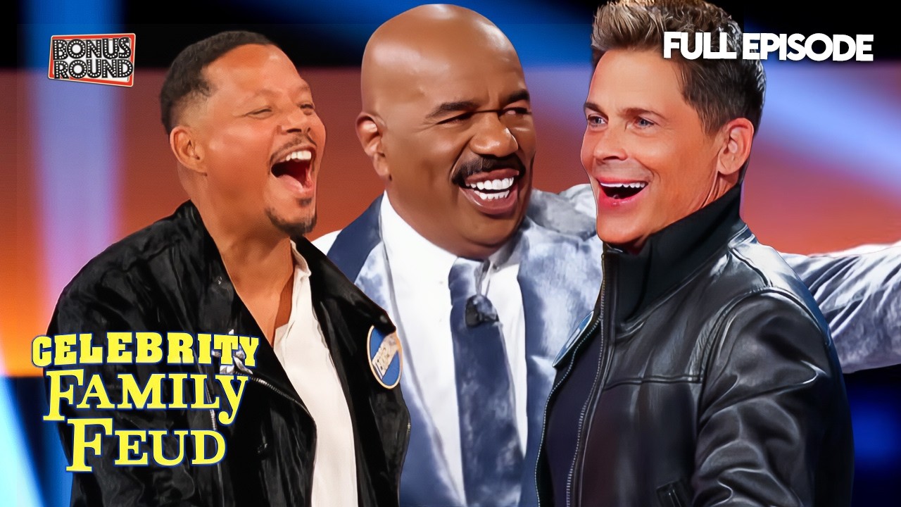 Celebrity Family Feud With Steve Harvey | Rob Lowe vs.Terrence Howard | Full Episode
