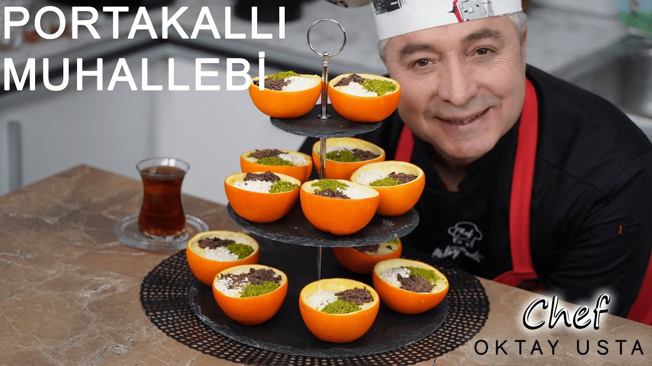 PORTAKALLI MUHALLEBİ❗ Nasıl Yapılır ?  l  Oktay Usta