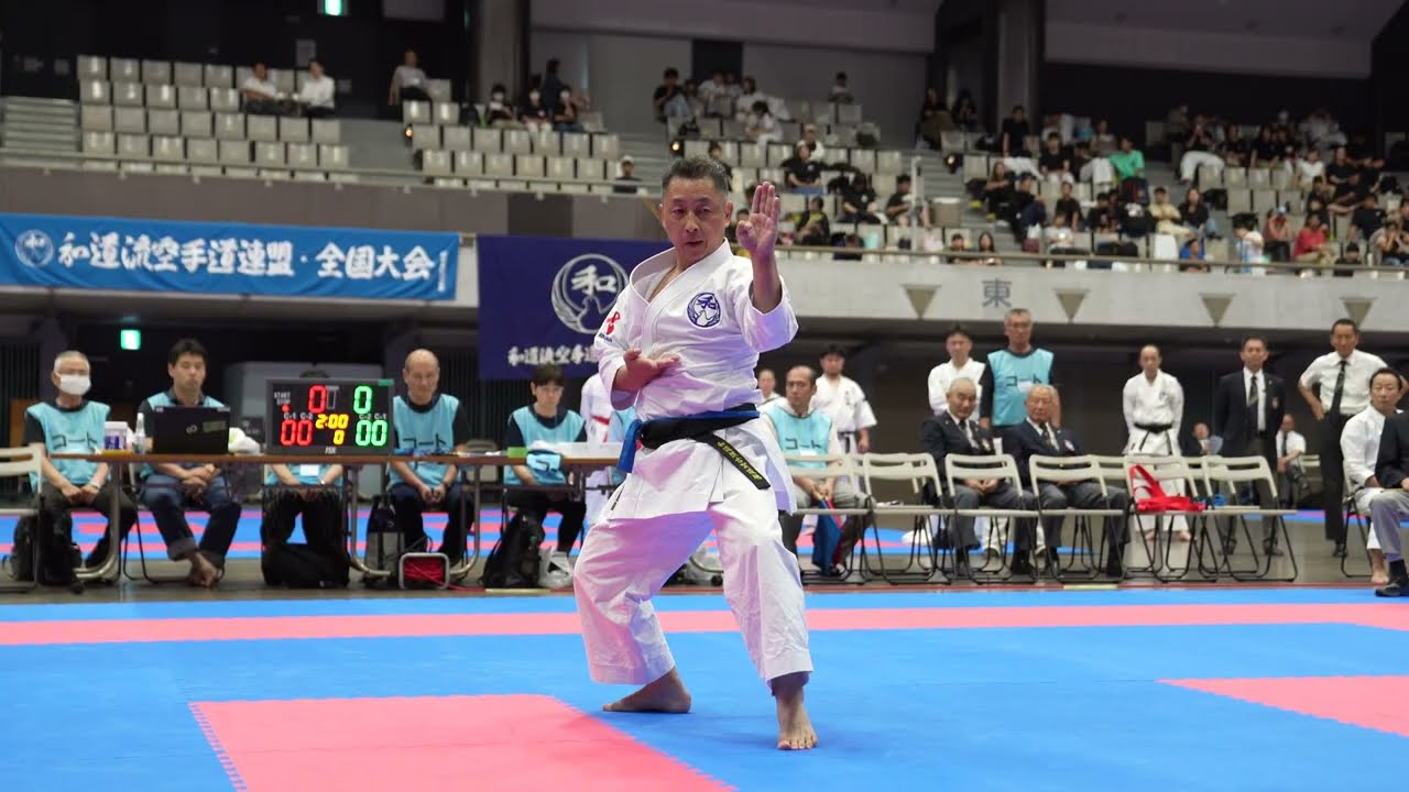 熟練者演武 古賀大之先生（古賀道場）セイシャン・バッサイ 第61回和道流空手道連盟全国大会