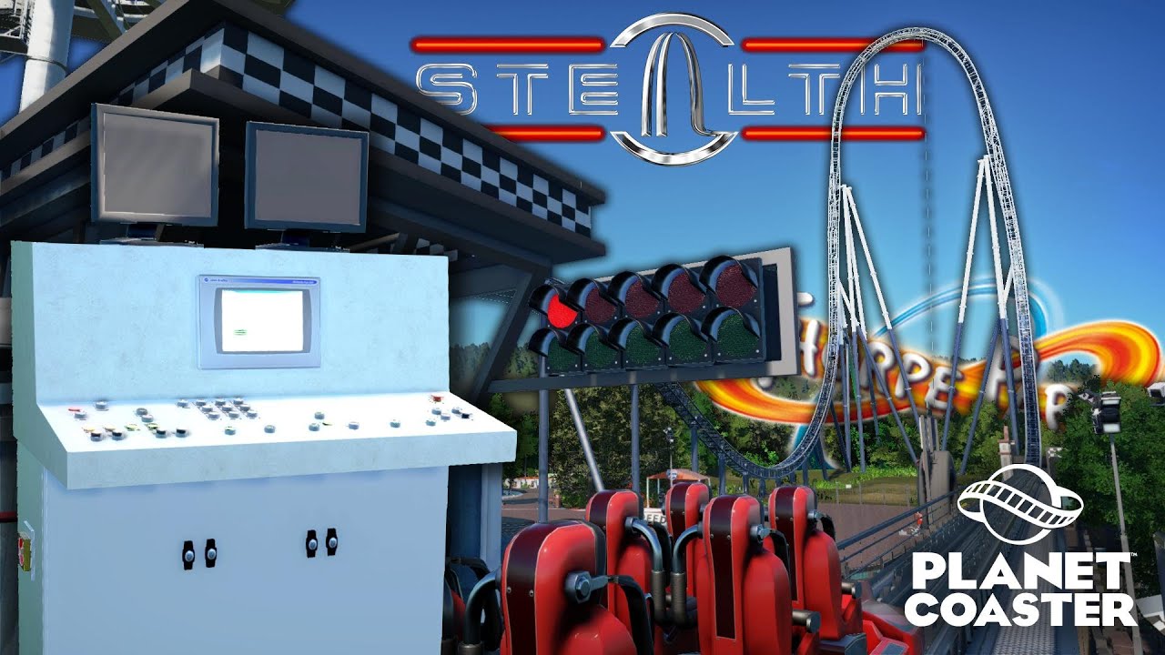 Operating STEALTH at THORPE PARK in Planet Coaster!