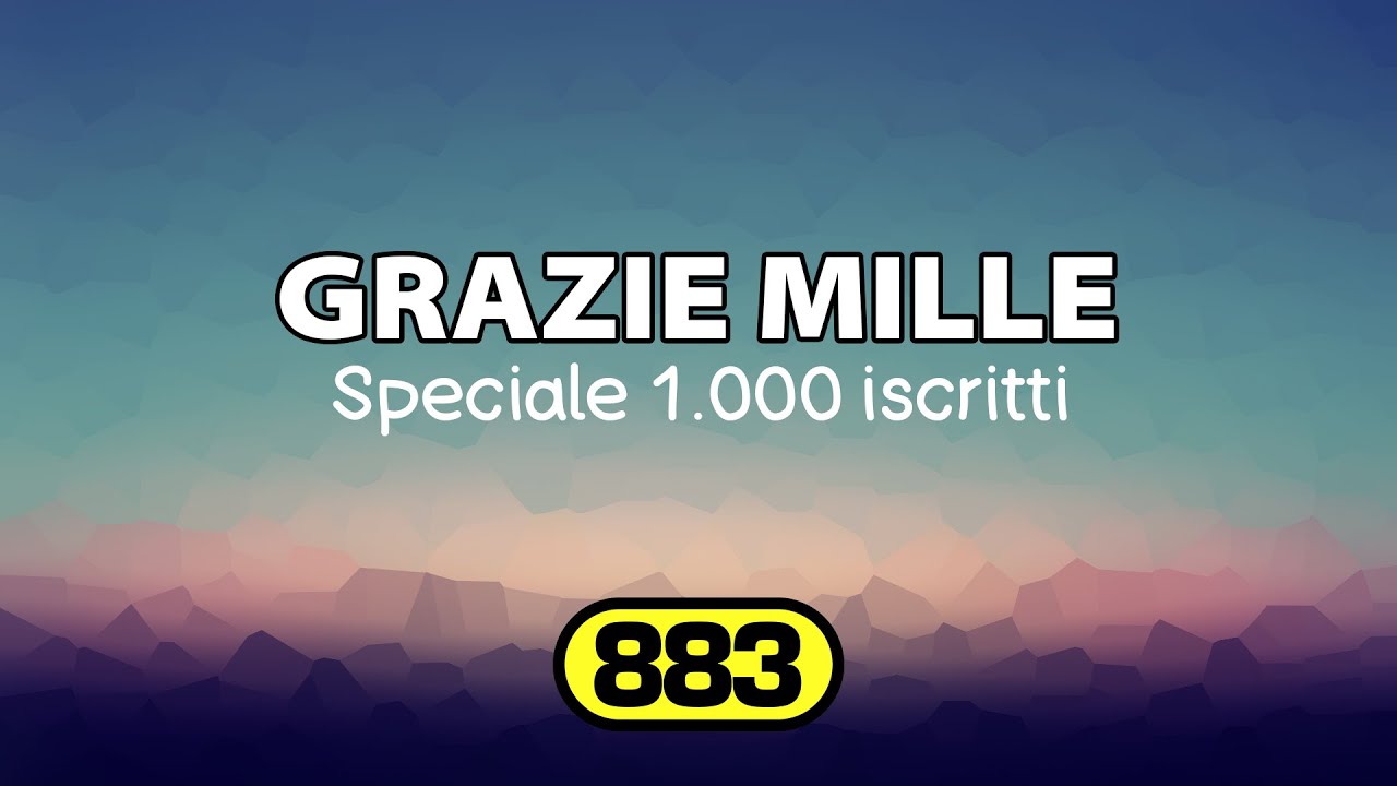 883 - Grazie mille TESTO