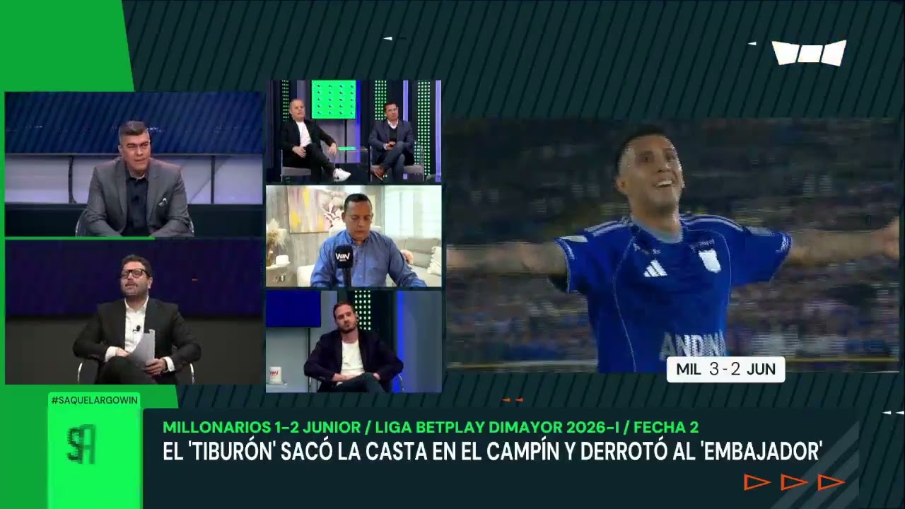🔵🔥🦈&iexcl;Momento para hablar de la victoria de Junior sobre Millonarios en El Camp&iacute;n!