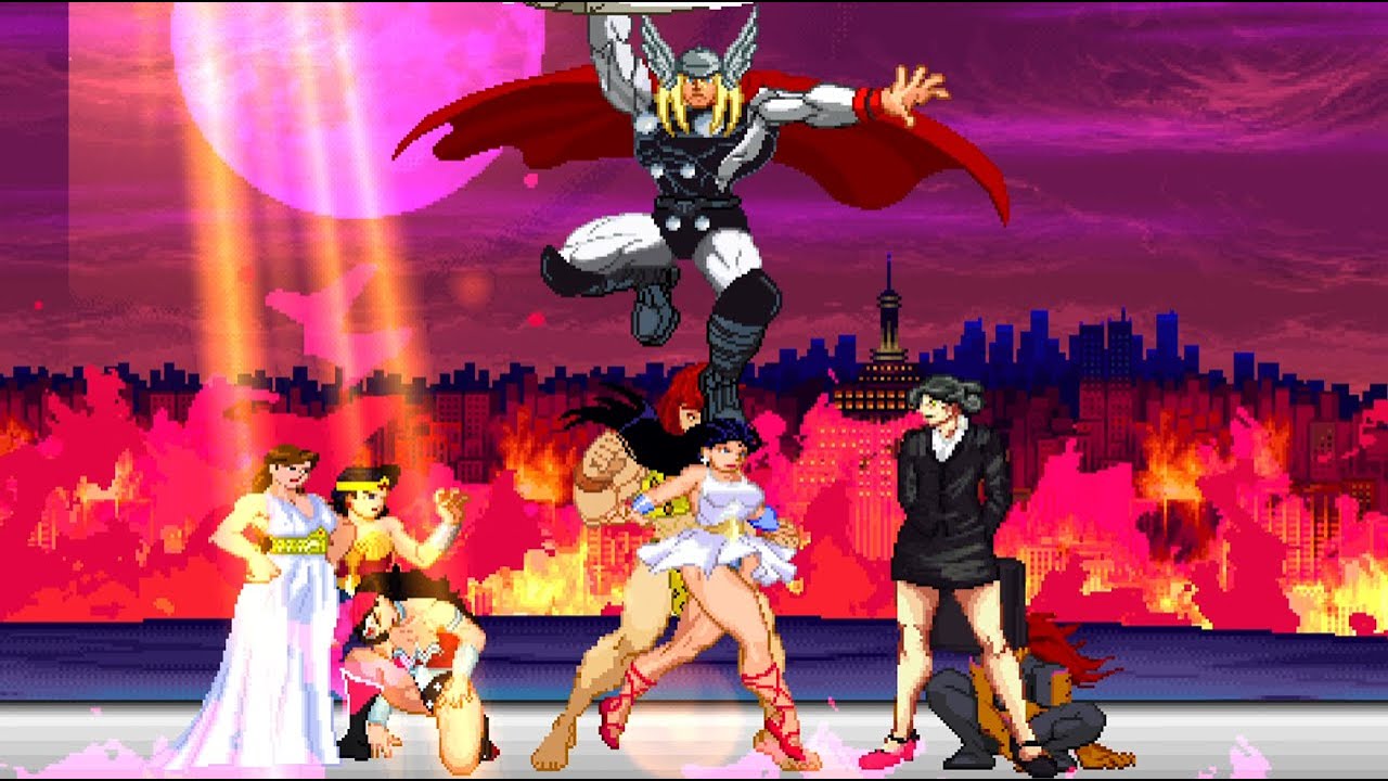 Wonder Woman, WW N52, WW Infinite, and WW Golden Age Vs Savage She-Hulk, Cheetah, Thor, and Giganta