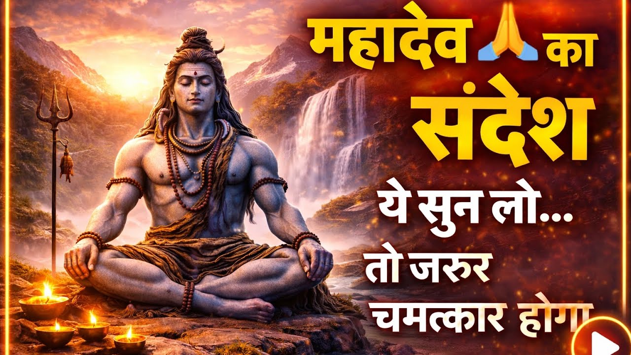 महादेव का दिव्य संदेश 🙏 मन शांत होईल | Powerful Shiv Message | Har Har Mahadev
