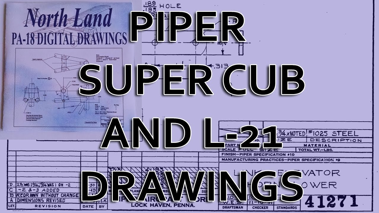 The Northland Piper Super Cub Drawings