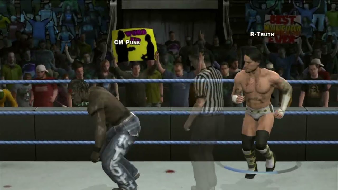 WWE Smackdown vs Raw 2010 - PS3 Gameplay - CM Punk vs R-Truth