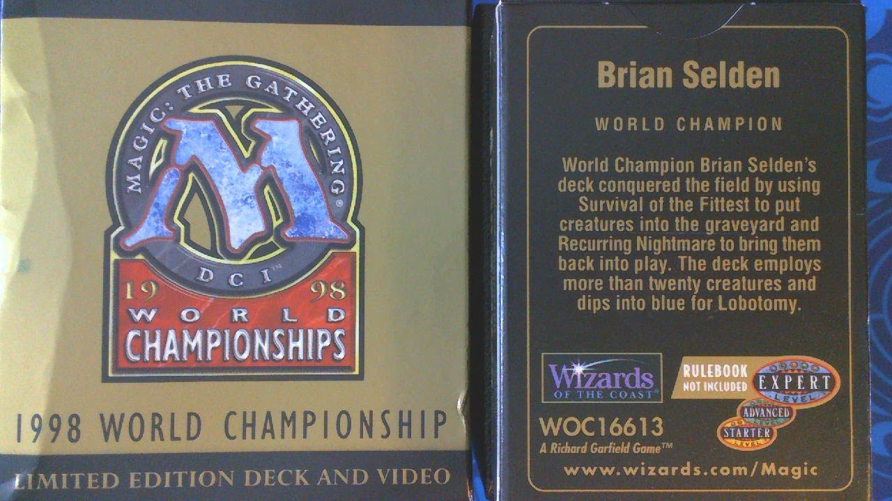 Magic: The Gathering 1998 World Championships Deck - Champion Brian Selden #ThrowbackThursday 24