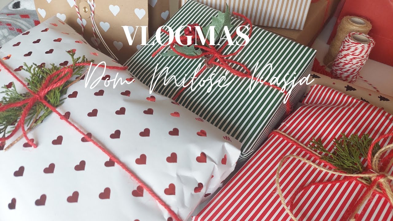 VLOGMAS/ Moje pomysły na pakowanie prezentów/ Świąteczne akcenty w łazience