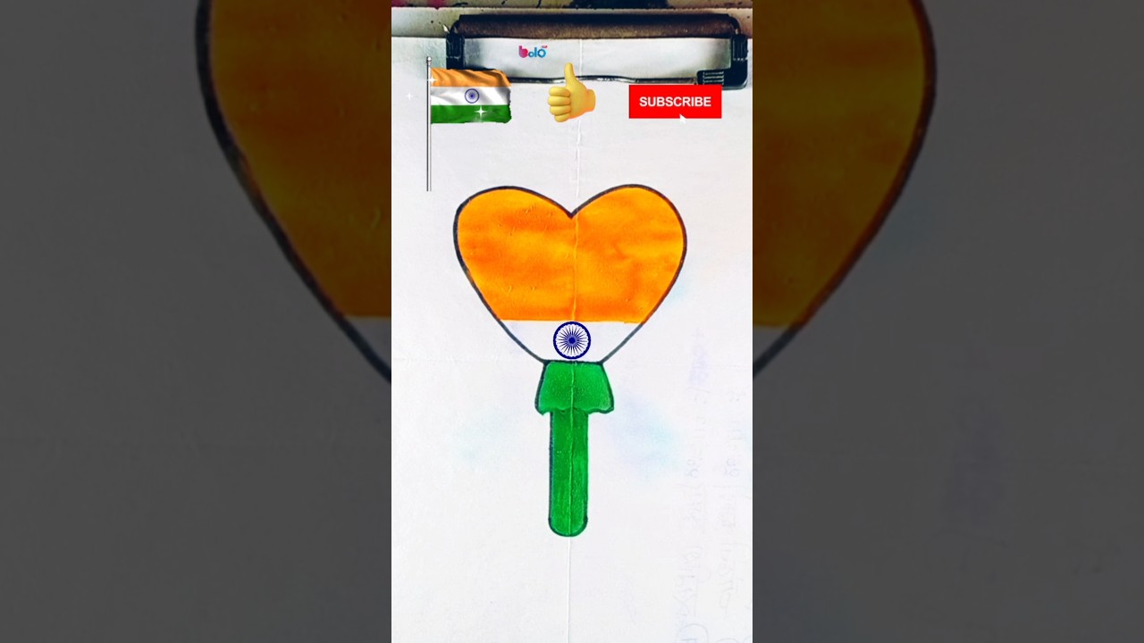 How To Draw Indian Flag 🇮🇳 