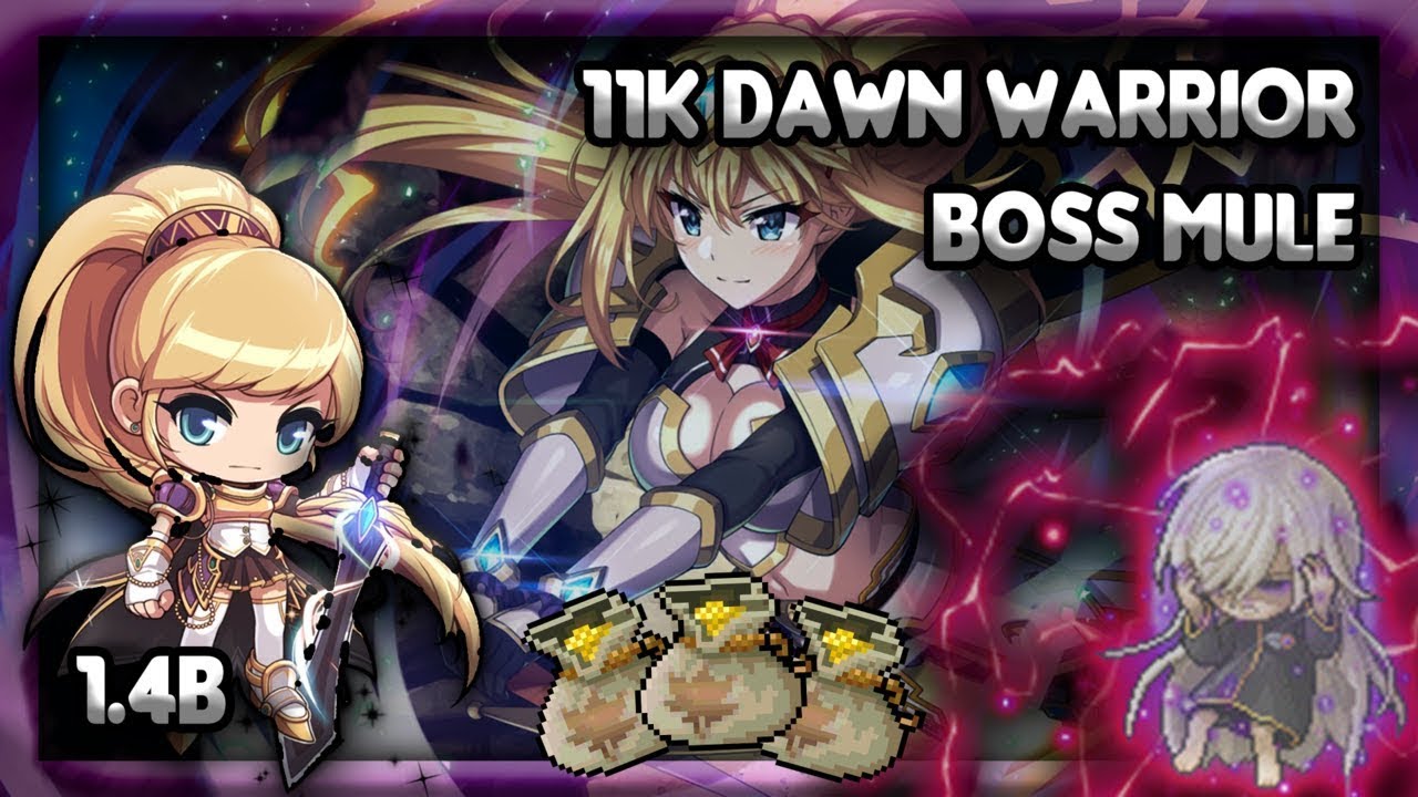 『GMS Reboot』11k Dawn Warrior Bossing Mule | 1.4b/week