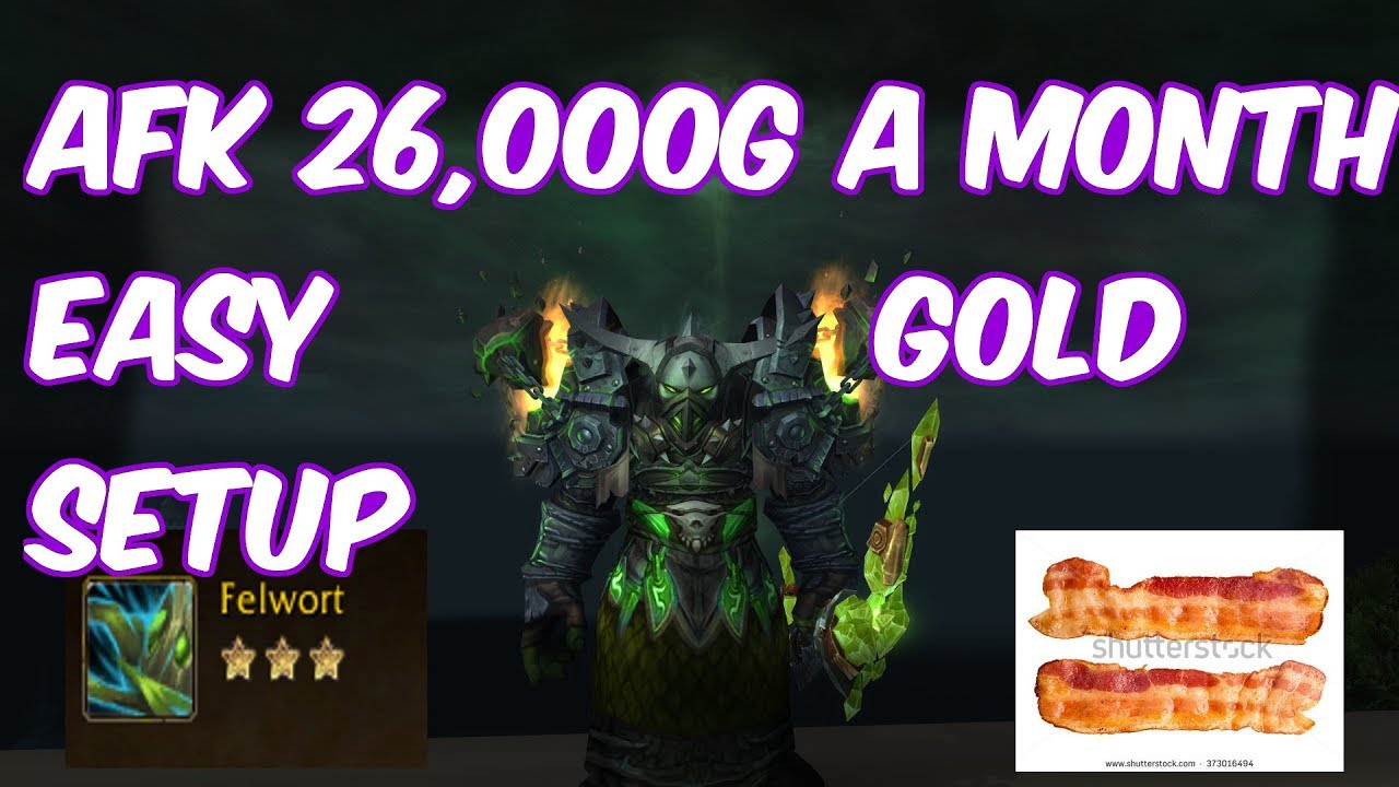 EASY AFK 26,000 GOLD PER MONTH (Per Max Level) - 7.3.5 Character Setup Gold Guide - WoW Legion