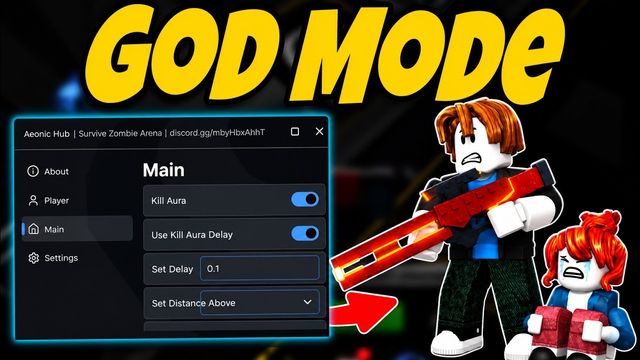 Survive Zombie Arena Script 2026: God Mode & Kill Aura (PC/Mobile) 🧟