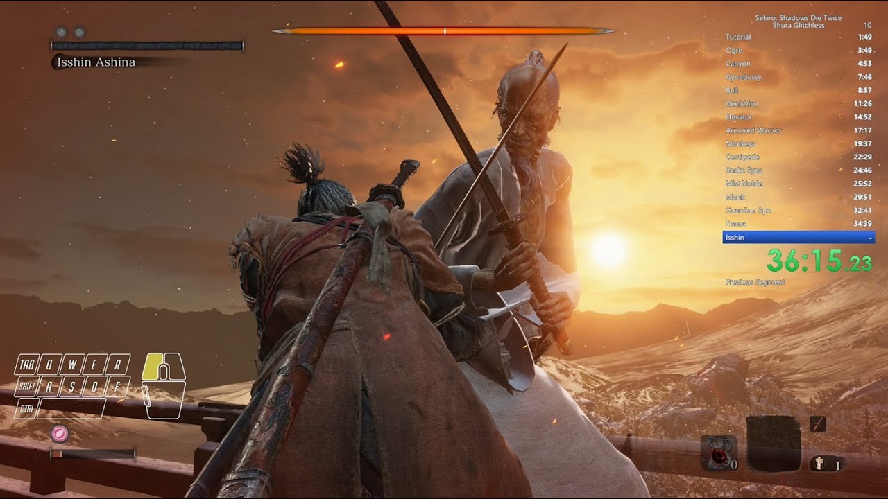 Sekiro Any% Glitchless Speedrun 