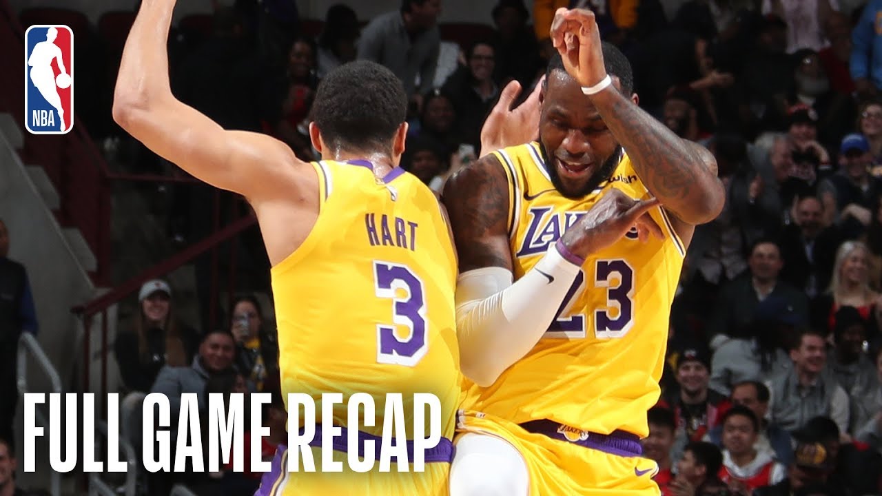LAKERS vs BULLS | LeBron James Puts On A Dunk Show In Chicago | March 12, 2019