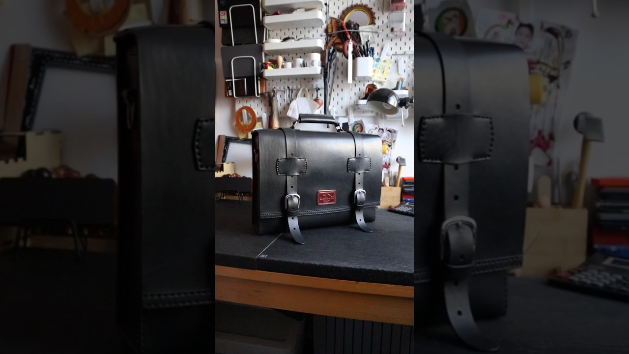 🔥Custom 100% Handmade Messenger Briefcase Leather Bag🔥   