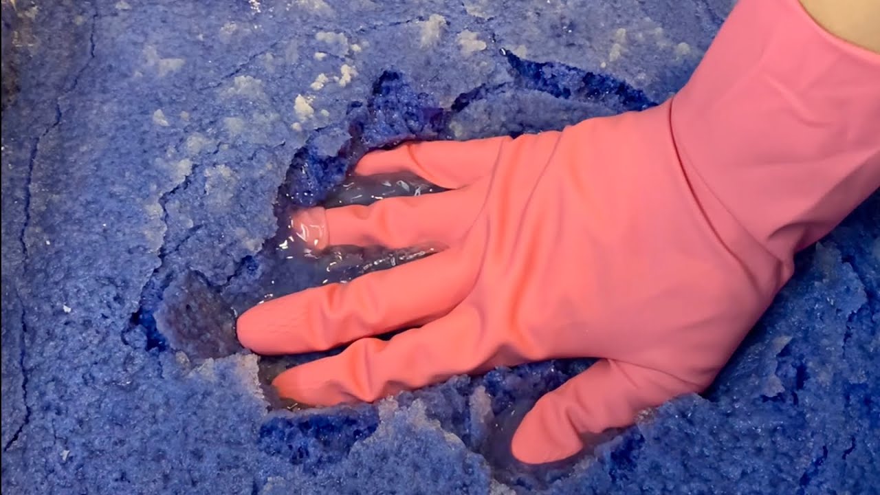 🤍 CRUSTY LAUNDRY PASTE 💎NO Crystals ✨ Waterfall pour ✨ Bucket Scrub ✨ Rinse - sponge ASMR