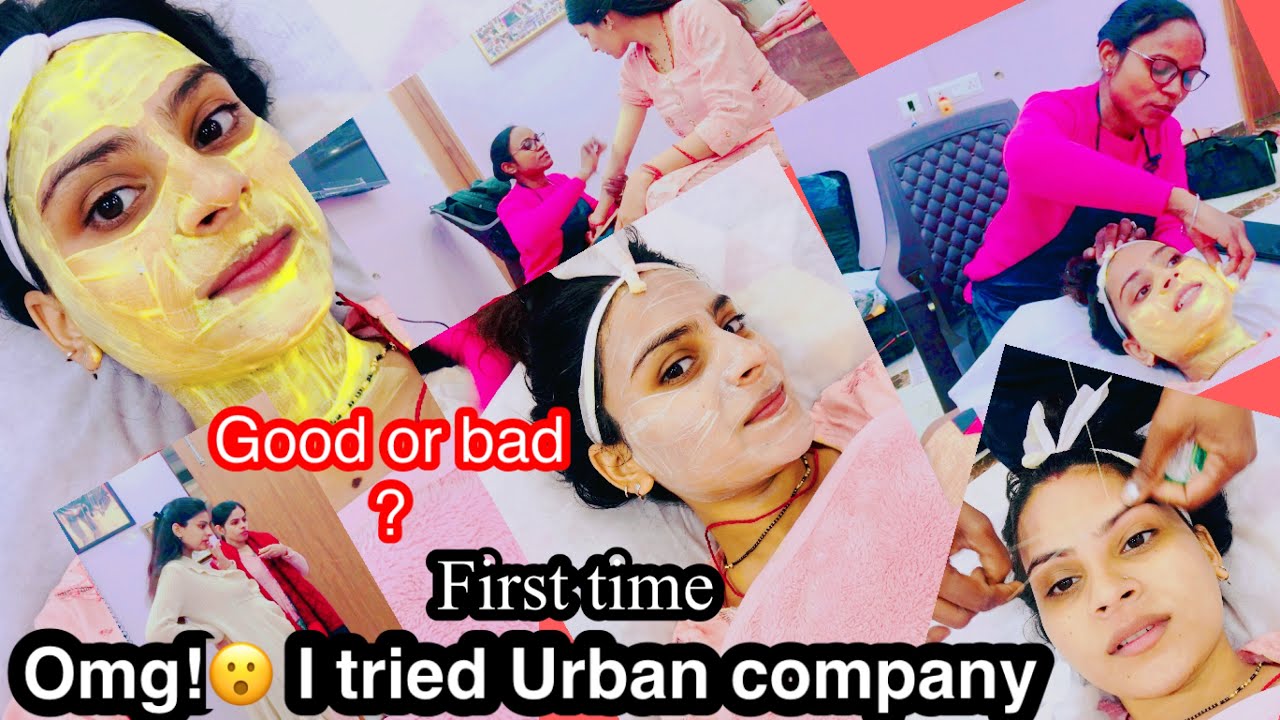 Salon at home |My first experience with urban company ,waxing,facial,bleach tried first Tym ||😡/😚