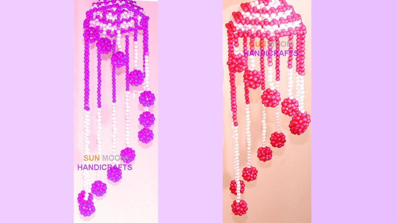 পুতির ডোর বেল/ beaded door hanging(part-2)/ beaded wind chime/ beaded door bell