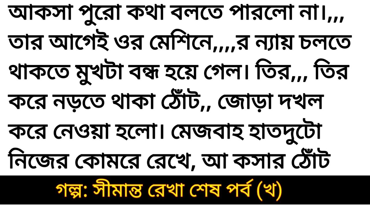 সীমান্ত রেখা শেষ পর্ব (খ ) | হৃদয় ছোয়া গল্প | Bangla romantic story | bangali heart touching story