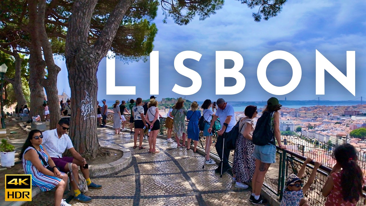 Alfama to Graça | Lisbon Walking Tour with Historic Trams & Amazing Views! [4K HDR]