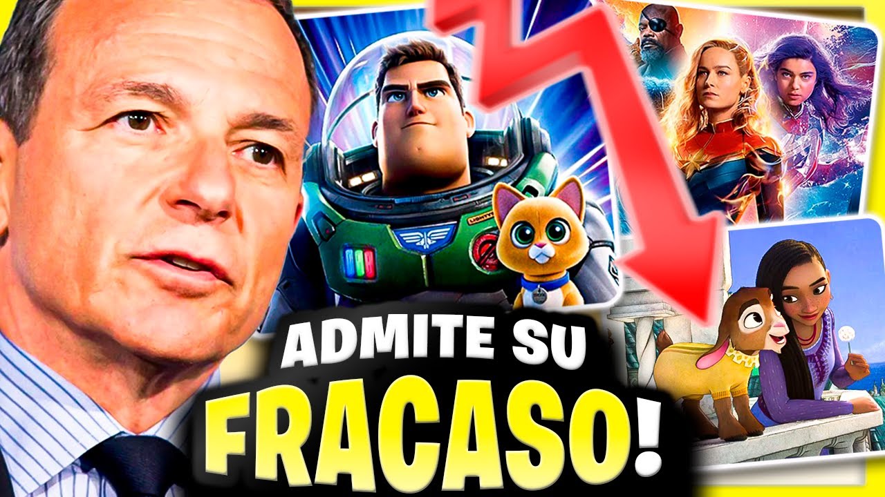 Disney reconoce que han FRACASADO DURANTE AÑOS 🤣 Bob Iger sabe que Lightyear y The Marvels es basura