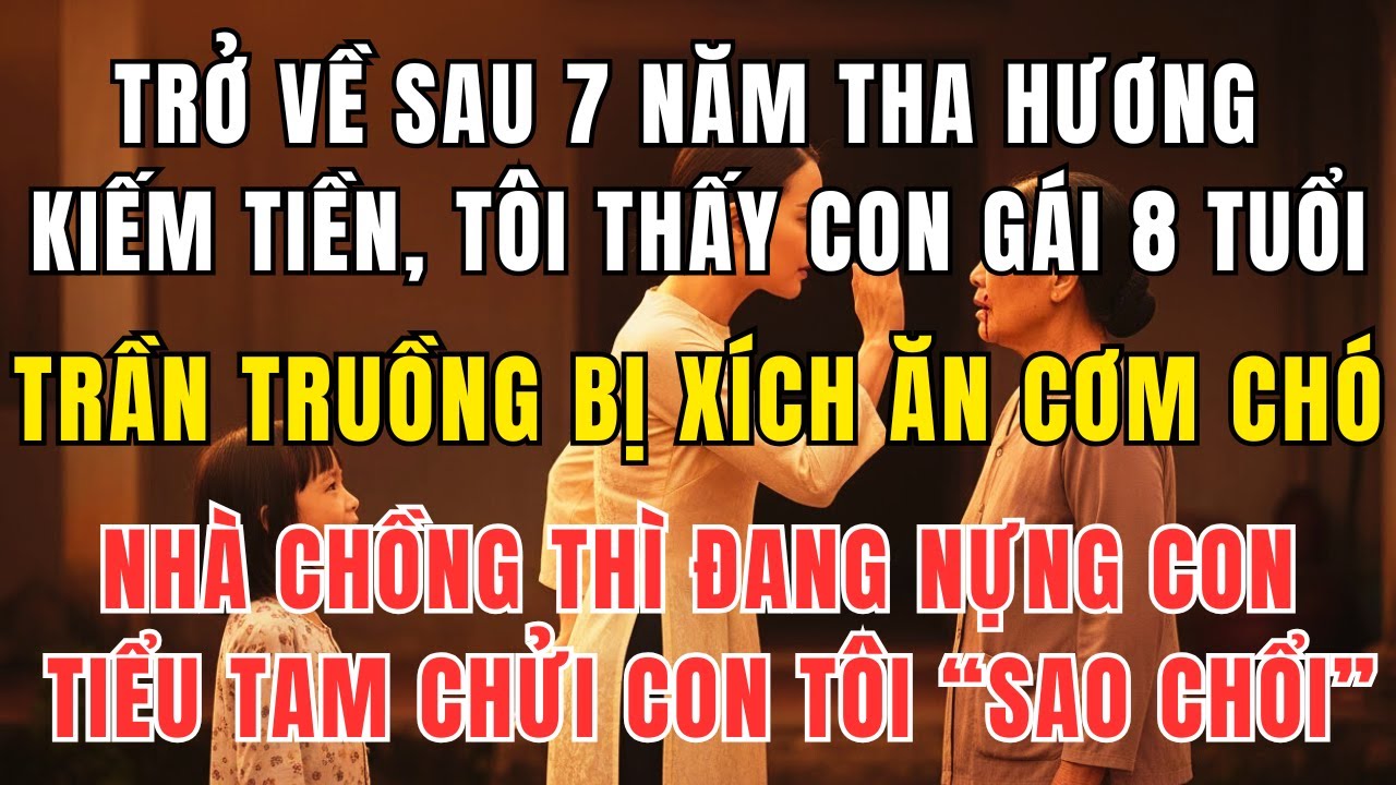 7 Năm Tha Hương Trở Về – Tôi Thấy Con Bị Xích, Ăn Cơm Chó, Nhà Chồng Đang Tổ Chức Tiệc Với Tiểu Tam